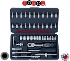Καρυδάκια σετ 1/4 46τεμ. FORCE 2462
